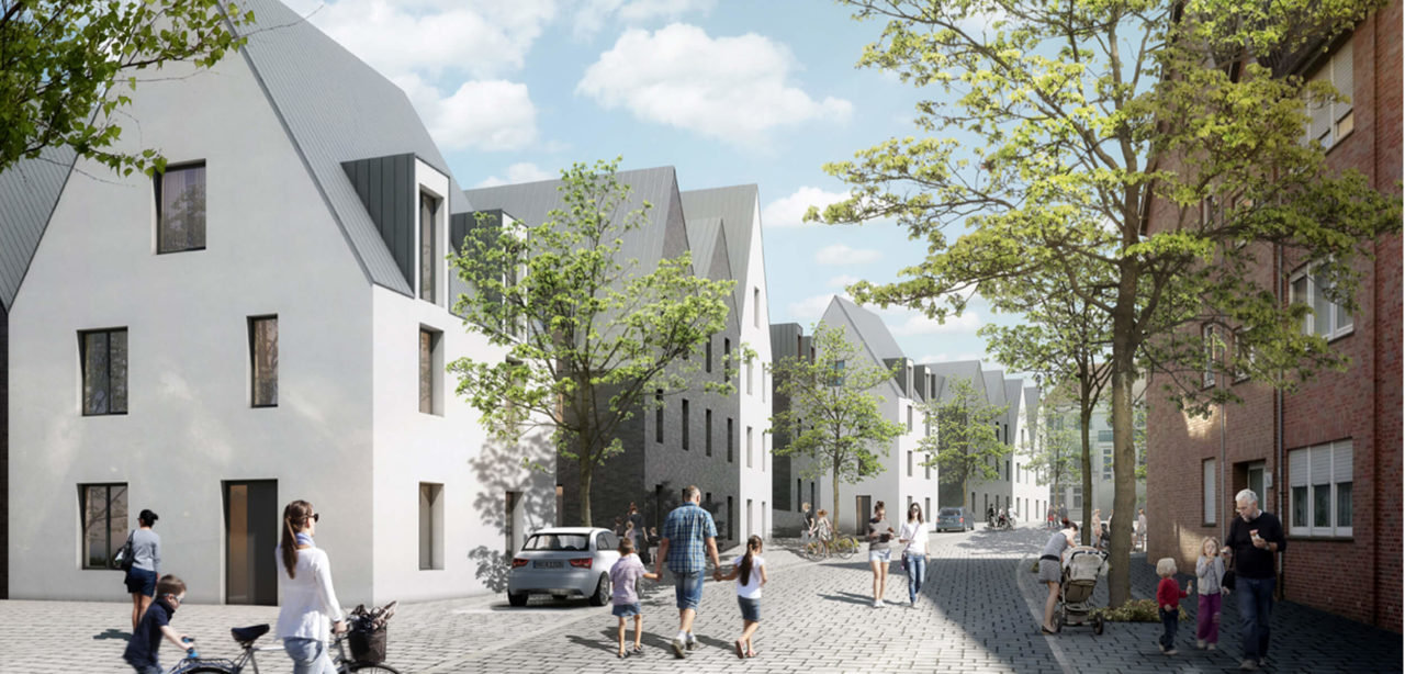 andreasschneiderarchitekten-Städtebaulicher Wettbewerb Quartiersneuordnung Ennigerloh 1. Preis