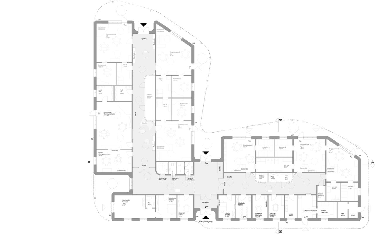Grundriss Kita Fuchsbau